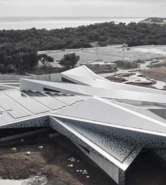 A Roofing Marvel at Philip Island's Penguin Parade Visitor Centre