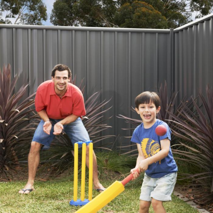 NEETASCREEN fencing made from COLORBOND steel in colour Domain